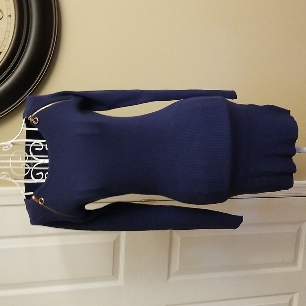 Ebelieve navy blue fitted dress